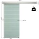 image 7 of HOMCOM 90cm Sliding Glass Door Set Frosted Stripe w/ Handle Living Room Office 