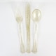 image 1 of Gold Glitter Premium Quality Reusable Assorted Cutlery - Pack of 18