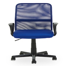Interiors By Premier Ergonomic Dark Blue Home Office Chair, Comfortable Work From Home Chair, Movable Ergonomic Chair For Office