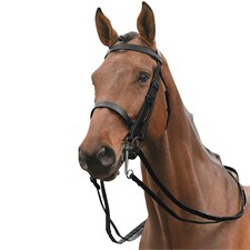 Kincade Leather Show Weymouth Bridle II - Black - Pony
