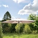 image 6 of 4 Seater Garden Furniture Dining Set with Reversible Cushions and Crank Parasol in Beige