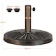 image 3 of Yaheetech 46 cm Outdoor Patio Heavy Duty Market Umbrella Base Stand Bronze