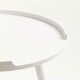 image 5 of Interiors by Premier White and Natural Round Side Table, Wooden Side Table, Natural Wood Side Table, White Wood Side Table