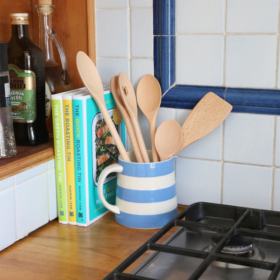 image 1 of Argon Tableware 6pc Wooden Cooking Spoon Set