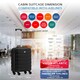 image 3 of Flight Knight Cabin Suitcase 56x36x23cm - 30+ Airlines Approved - British Airways, EasyJet- Lightweight 4 Wheel Carry On Hard Shell Hand Luggage Black | Cabin Bag