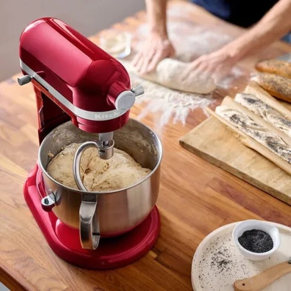 image 1 of KitchenAid Artisan Candy Apple 6.6L Bowl Lift Food Mixer Red
