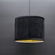 image 2 of Sundance - Black Velvet Pleated 25cm Lamp Shade with Gold Inner Black | Gold
