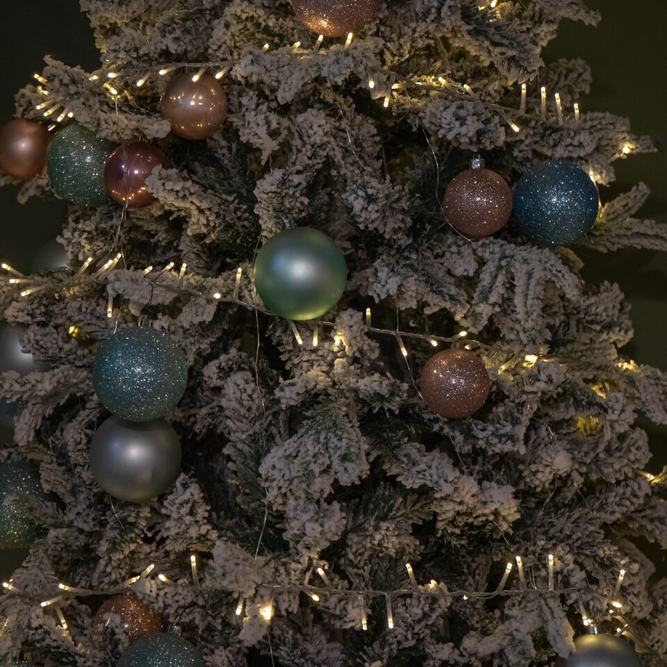 image 1 of 18.7m 750 LED TreeBrights Christmas String Lights with Timer in Warm White on Clear Cable