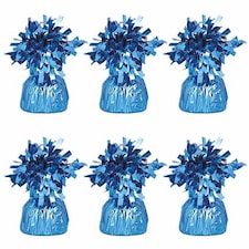 Light Blue Foil Balloon Weights - Pack of 6
