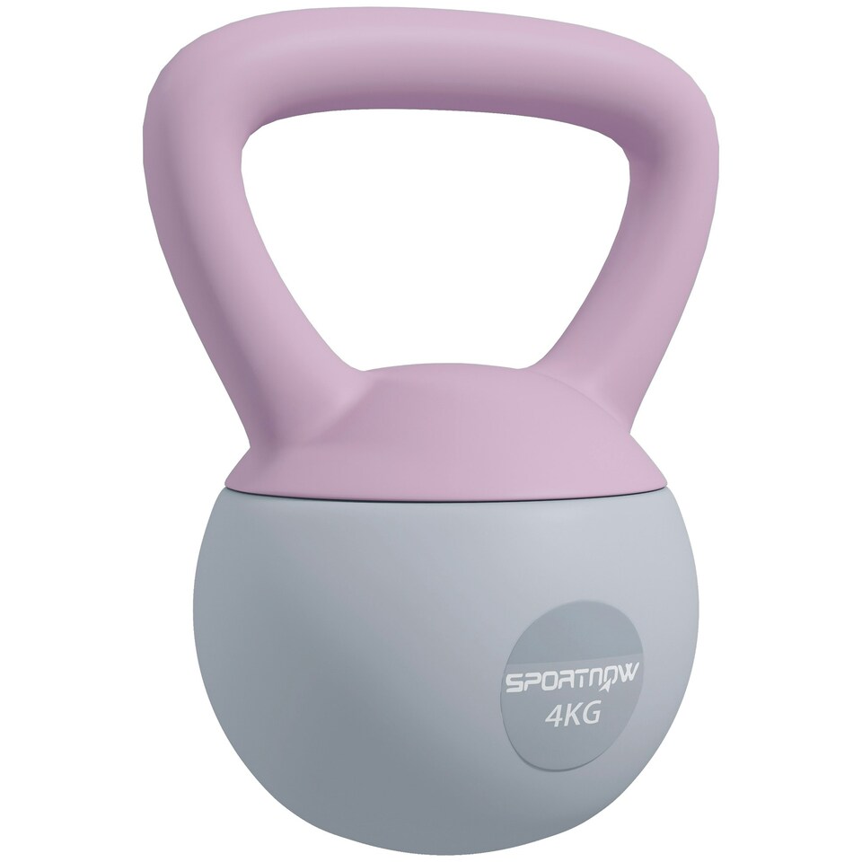 image 1 of SPORTNOW Kettlebell with Soft Body and Non-Slip Handle Yellow | 10