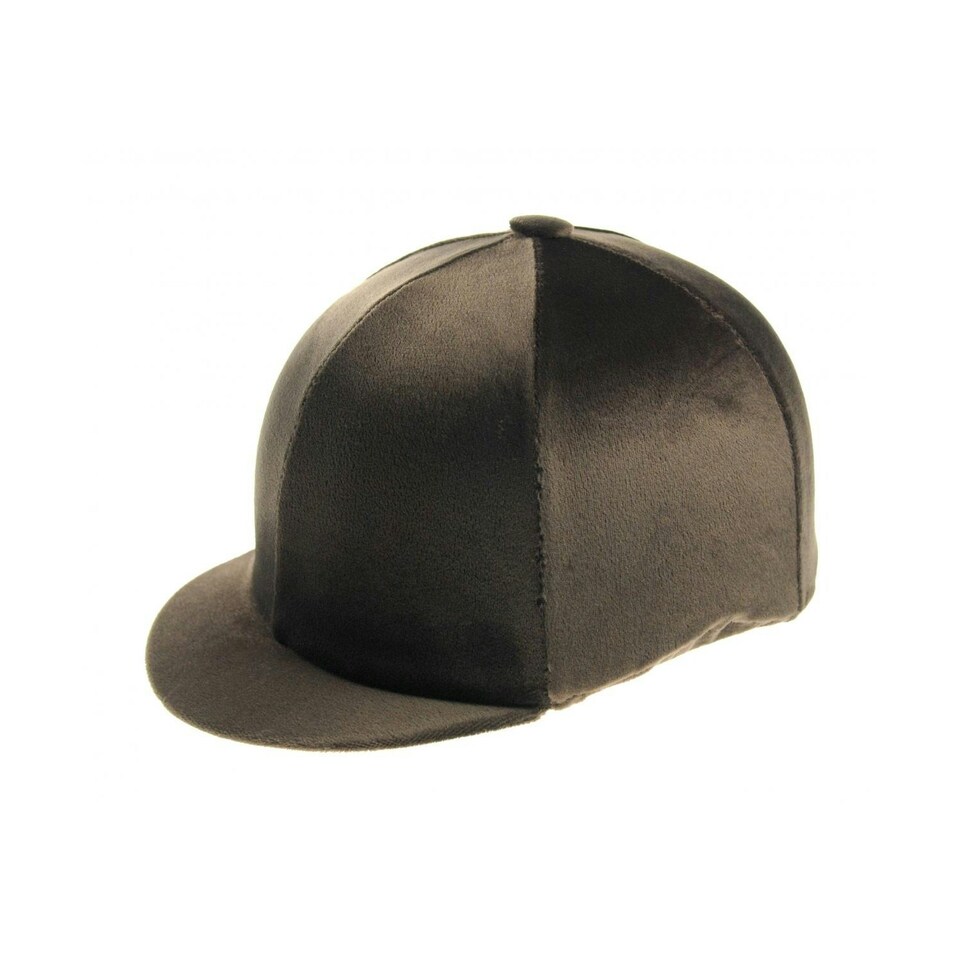 Capz Plain Velour Cap Cover - Brown - One Size Brown | One Size