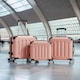 image 2 of Living and Home 4 Wheels Lockable Travel Suitcase Set of 3 - Black Pink 28+24+20 Inch Pink | Large
