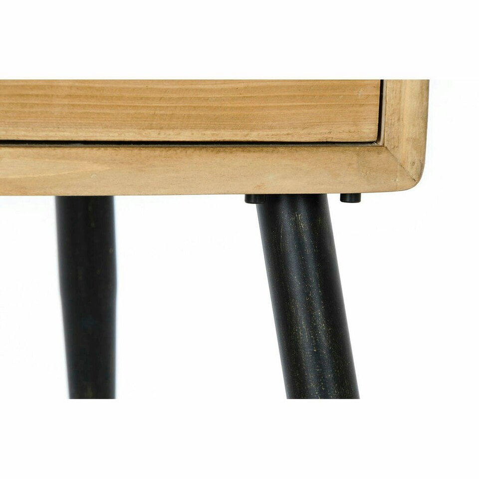 image 1 of Side table DKD Home Decor Brown Black Metal Fir 100 x 50 x 52,5 cm N/A