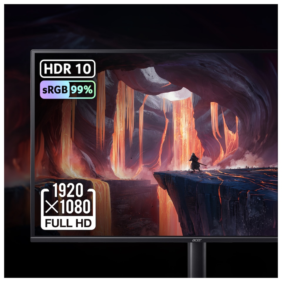 image 1 of Acer Nitro KG270W3 27-Inch IPS FHD 240Hz Freesync Premium Gaming Monitor with Speakers