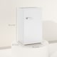 image 3 of HOMCOM Under Counter Fridge, 85L Retro Freestanding Refrigerator with Chiller Box, Adjustable Thermostat, 2 Removable Glass Shelves, Interior Light, E Rated, 40dB Low Noise, White | White