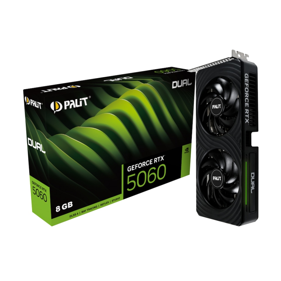 image 1 of Palit Nvidia GeForce RTX 5060 Dual 8GB GDDR7 Graphics Card
