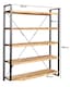 image 4 of Cosmo Industrial Large Open Bookcase - Solid Mango Wood - L40 x W160 x H200 cm