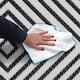 image 3 of JVL Lightweight Reversible Outdoor Rug – Tile Pattern, Plastic Woven, 150 x 210 cm
