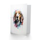 image 2 of Beagle Dog Lovers Gift Watercolour Pet Portrait Art Card