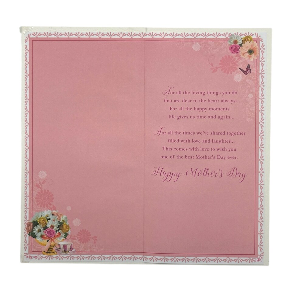 image 1 of To The Woman In My Life Flowers Design Mother's Day Card