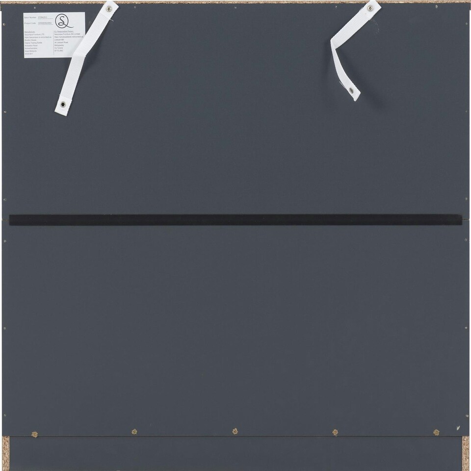 image 1 of Dakota 4 Drawer Chest Grey | Dark Grey