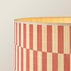 image 5 of ValueLights Lottie Natural Wood Tripod Floor Lamp Orange Check Bamboo Shade and Bulb