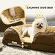 image 5 of PawHut Dog Bed Calming Pet Bed Dog Mattress for Small Dogs - Brown