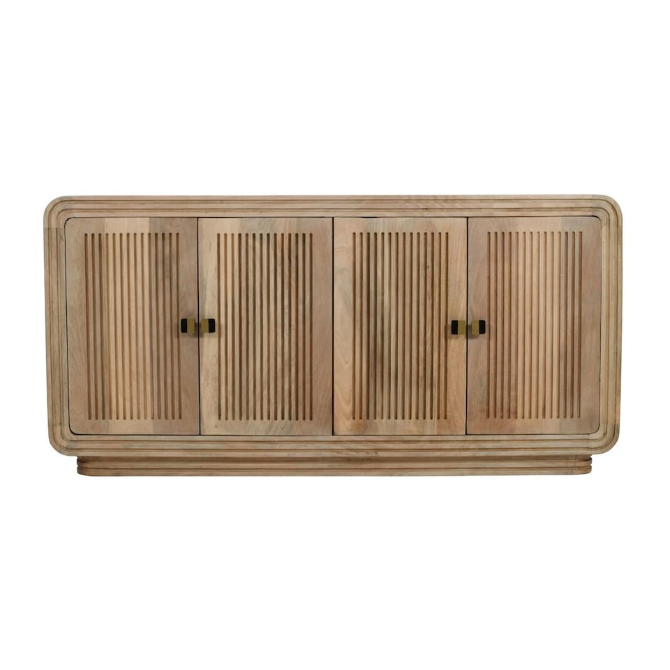 image 1 of Rayne Mango Wood 4 Doors Large Sideboard Brown