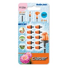 Claber 91256 360 Degree Micro Sprinklers. Pack of Ten