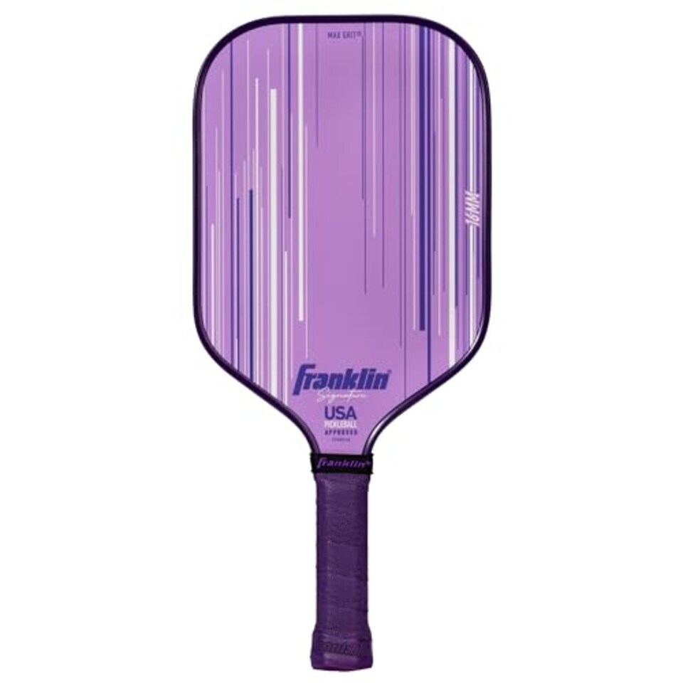 image 1 of Franklin Sports Pro Pickleball Paddle - Signature Series With Maxgrit Surface - Usapa Approved - 16mm Polypropylene Core - Lilac
