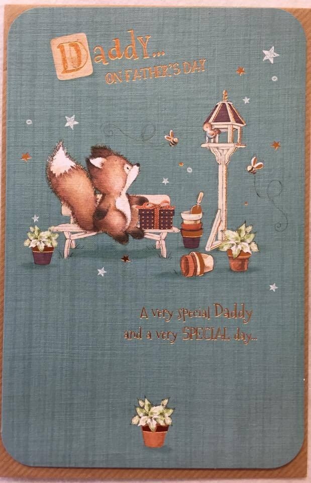 image 1 of Stars Design Father's Day Greetings Card