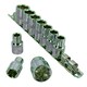 image 1 of 10pc 1/2" Drive Shallow Metric Socket Set 6-Sided Hex Sockets 10 - 24mm on Rail