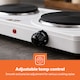 image 4 of GEEPAS 2000W Double Hot Plate, White