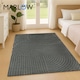 image 9 of Marlow 120x160cm Plush Velvet Area Rug Washable Non Slip Floor Mat Living Room | Grey | Grey