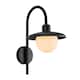 image 1 of Nordlux Berlo Outdoor Wall Light Black Metal Solar E27 Sensor Diffused  - Mains Powered, IP44 | Black | Black