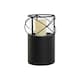 image 4 of Candleholder Home ESPRIT Black Metal Crystal 24,5 x 24,5 x 46 cm (2 Units) N/A