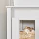 image 8 of SoBuy Compact Under Sink Cabinet with Adjustable Shelf, White, 23.6x13.4x25.8 inches, 14.3 kg - BZR101-W