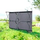 image 6 of Outsunny Double Camping Folding Cot Outdoor Portable Sleeping Bed, Grey