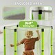 image 5 of AIYAPLAY 4.6FT Kids Trampoline with Safety Enclosure Net, Green