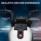 image 2 of HOMCOM 6V Electric Motorbike with Training Wheels, One-Button Start - White