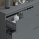image 8 of FWStyle Stora 7 Drawer Merchant Chest Of Drawers - Matt Dark Grey