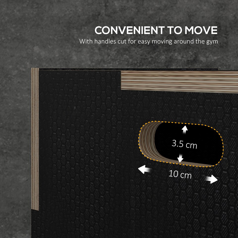 image 1 of SPORTNOW 20.1"/24"/30" Pylometric Jump Box, Wooden Pylo Box for Home Gym