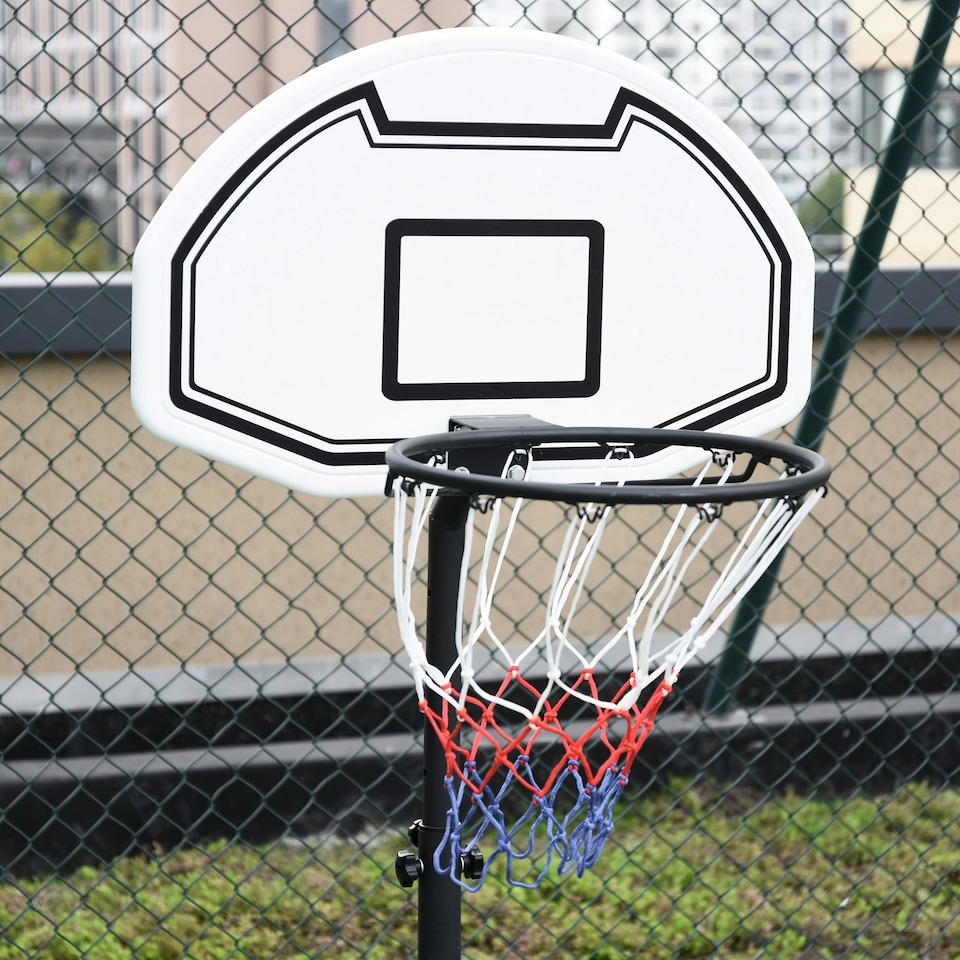 image 1 of 94-123cm HOMCOM Basketball Stand, Adjustable Hoop for Adults
