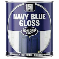 151 Non Drip All Colours Paint Tin Exterior Interior Hard Drying 300ml Blue