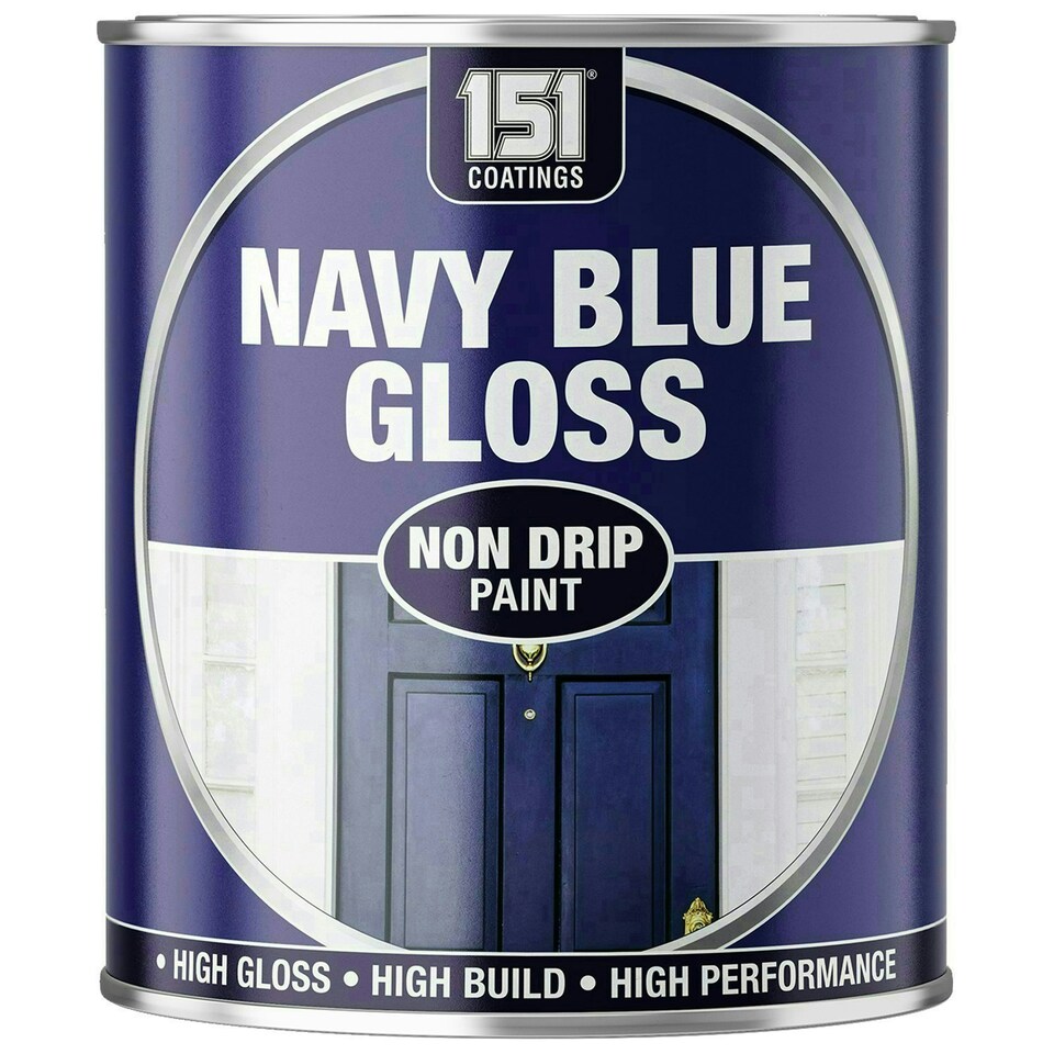 image 1 of 151 Non Drip All Colours Paint Tin Exterior Interior Hard Drying 300ml Blue