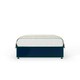 image 2 of Marine Blue Plush Velvet No Drawer Divan Base King Size