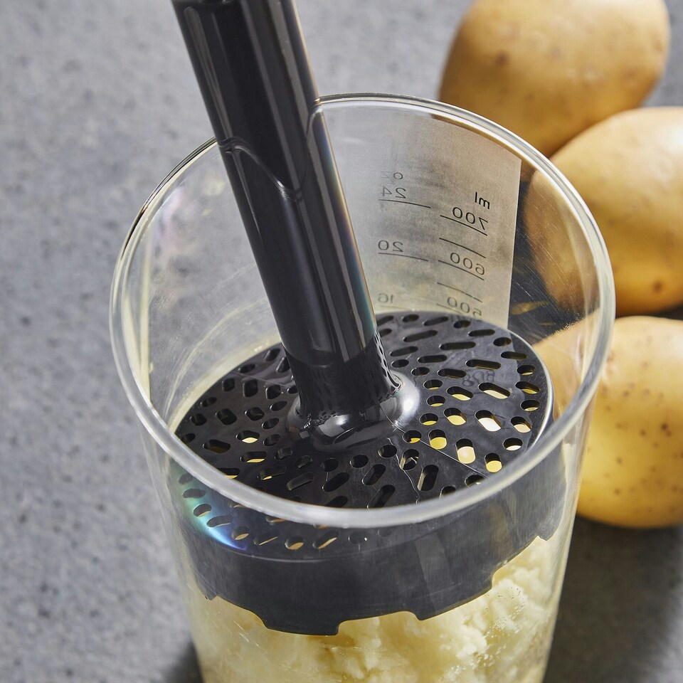 image 1 of Morphy Richards Hand Blender Set with Masher Silver