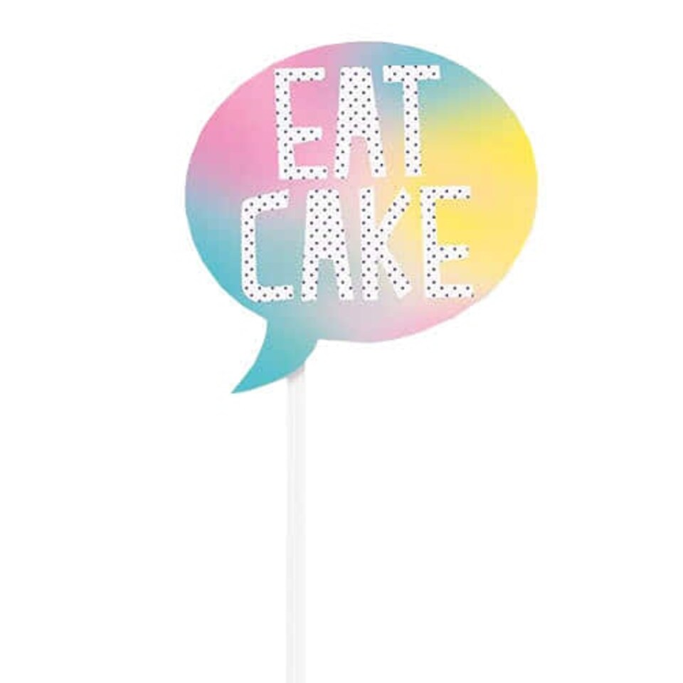 image 1 of Party Time Unicorn Photo Props - Pack of 10