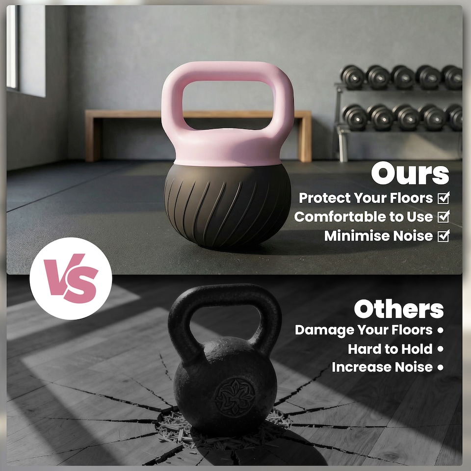 image 1 of SPORTNOW Soft Kettlebell, 12kg Kettle Bell with Anti-Slip Grip for Home Gym | Brown | Coffee | 12