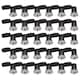 image 1 of Set of 30 Fire Rated Downlights - Brushed Chrome Fixed GU10 Recessed